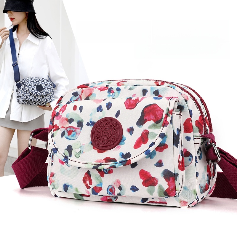 Women'S Elle Bags - Lightweight Waterproof Nylon Crossbody Bag for