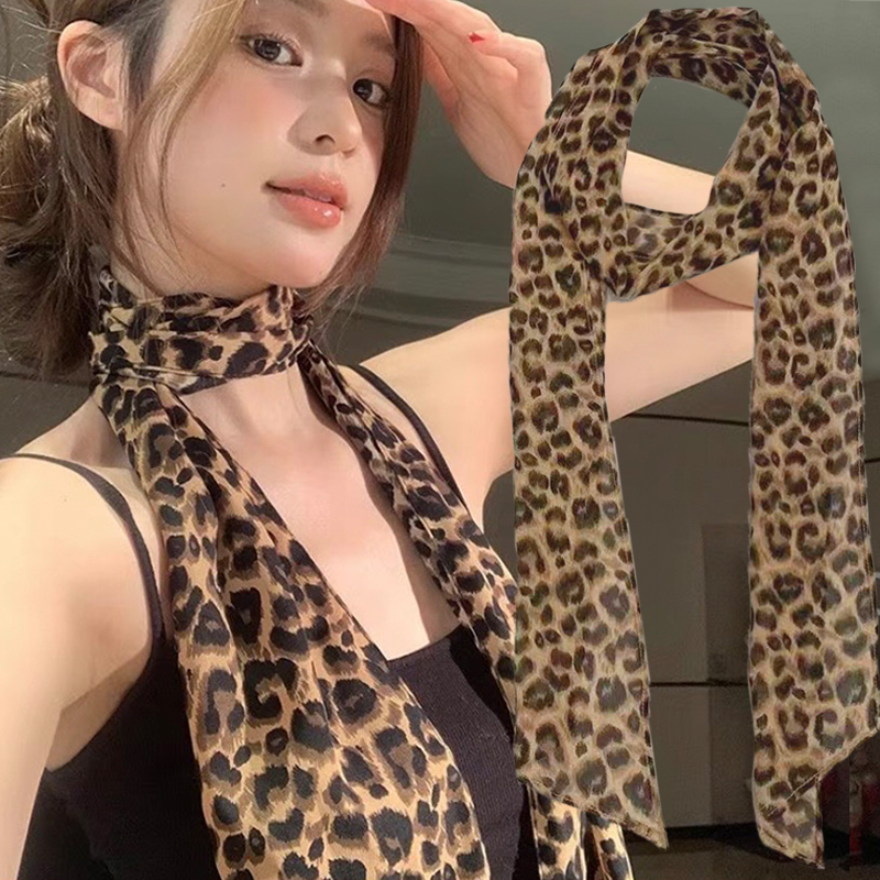 Women'S Retro Bags - Leopard Print Scarf Retro Polka Dots