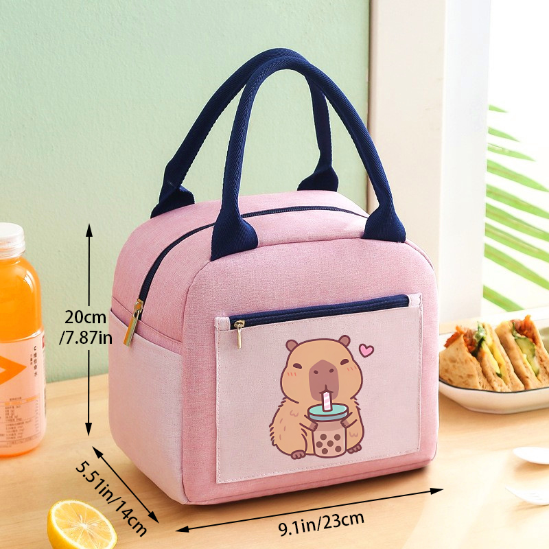Women Hand Bags For Office - Capybara Boy Girl Hand Lunch Bag
