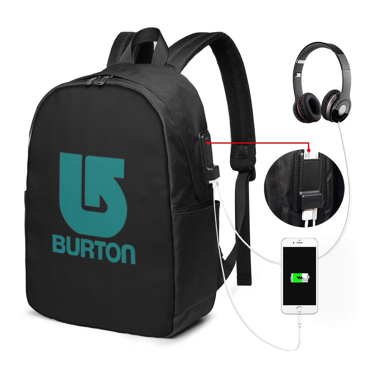 Womens Backpack - Burton Snowboard Sportive Backpack Travel Notebook