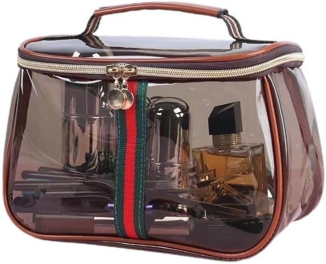 Women Vanity Bags - Retro Vanity Bag, Clear Makeup Organizer