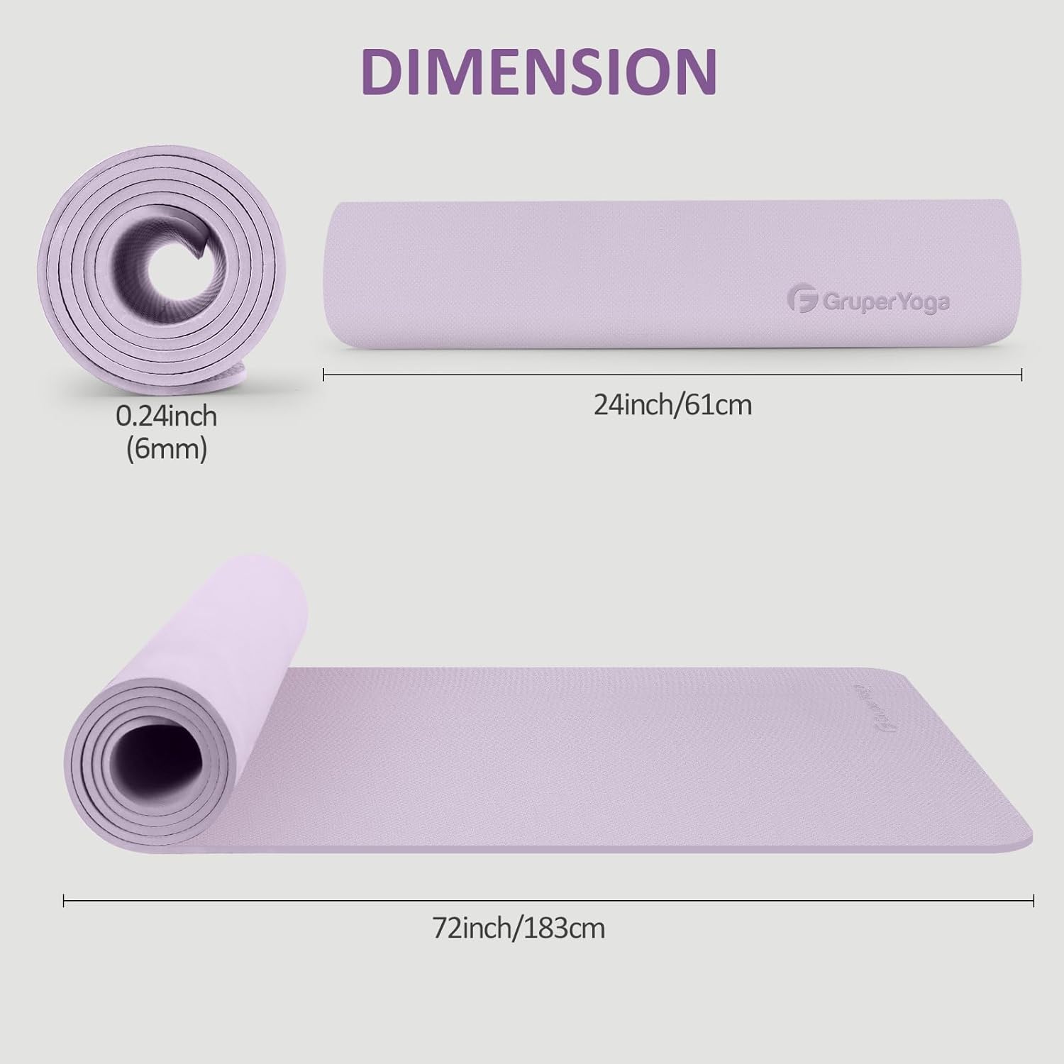 Non Slip Yoga Mat 72x24in, Ant - Women'S Yoga Bags ulasan dan harga