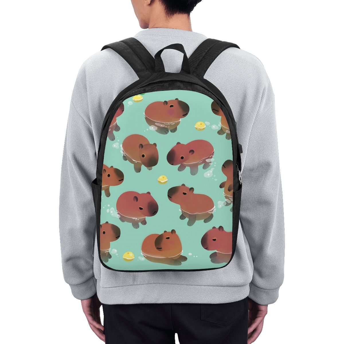 Capybara Animal Pattern Backpa - Womens Backpack ulasan dan harga