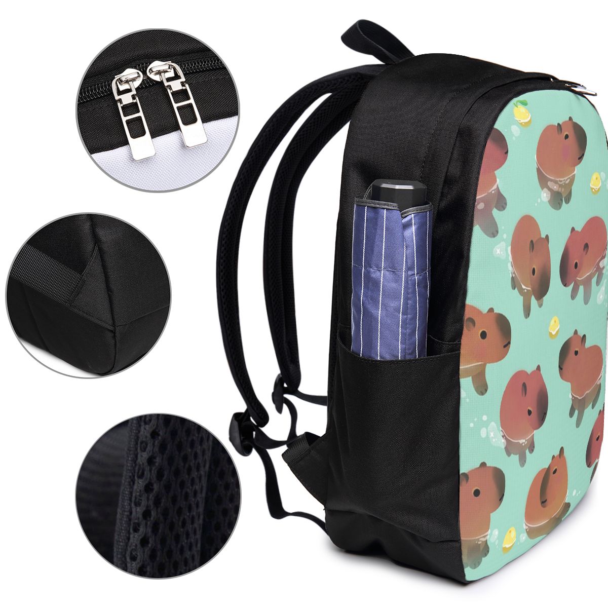 Capybara Animal Pattern Backpa - Womens Backpack ulasan dan harga
