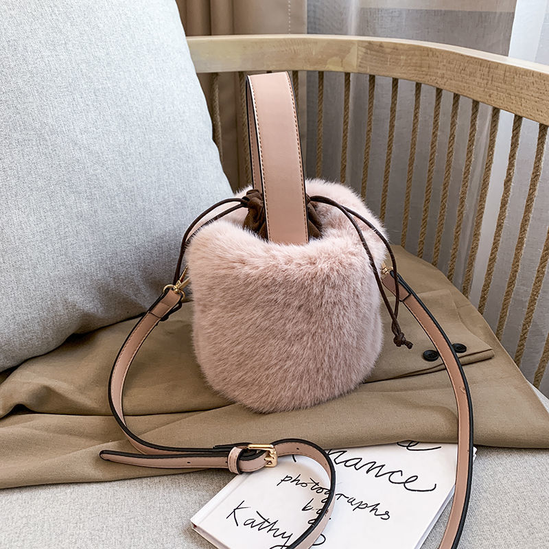 Faux Fur Bags Women Bucket Plu - Women Bags Max ulasan dan harga