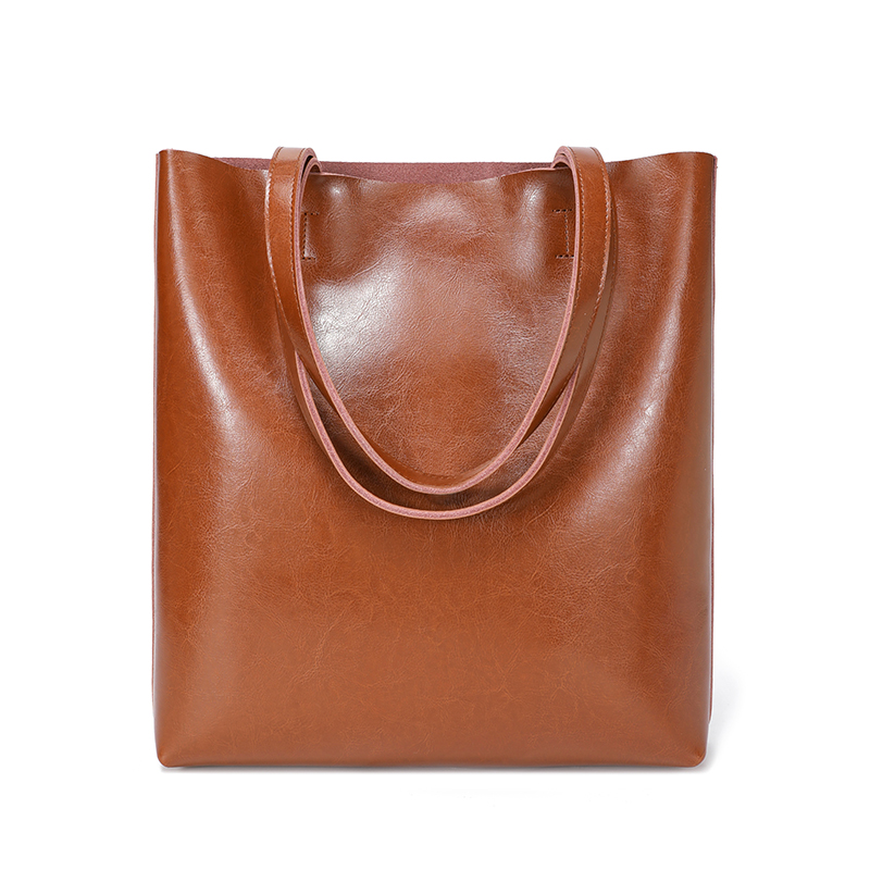 Women's Natural Cow Leather Ba - Women Hand Bags For Office ulasan dan harga