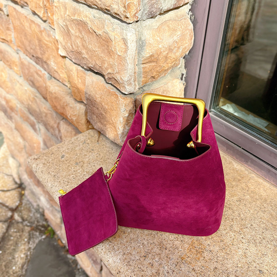Genuine Suede Leather Women Sh - Women'S Tote Bags Designer ulasan dan harga