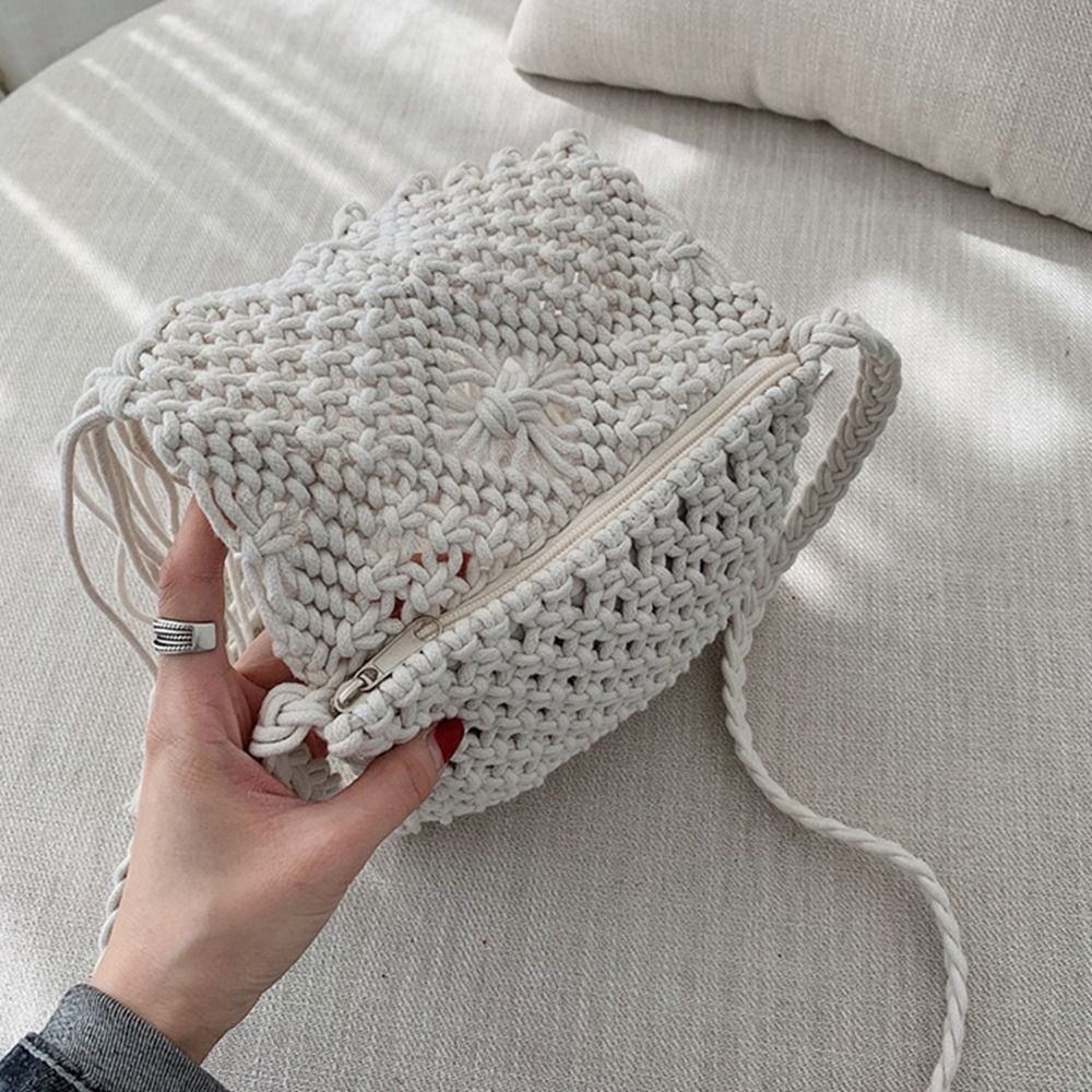 Retro Ethnic Style Woven Straw - Women'S Retro Bags ulasan dan harga