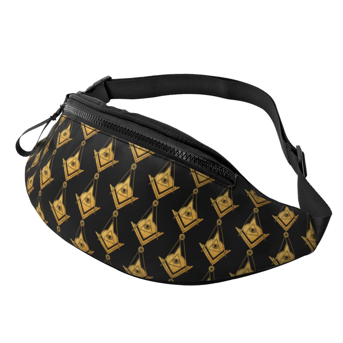 Custom Golden Masonic Symbol F - Women Bags Golden ulasan dan harga