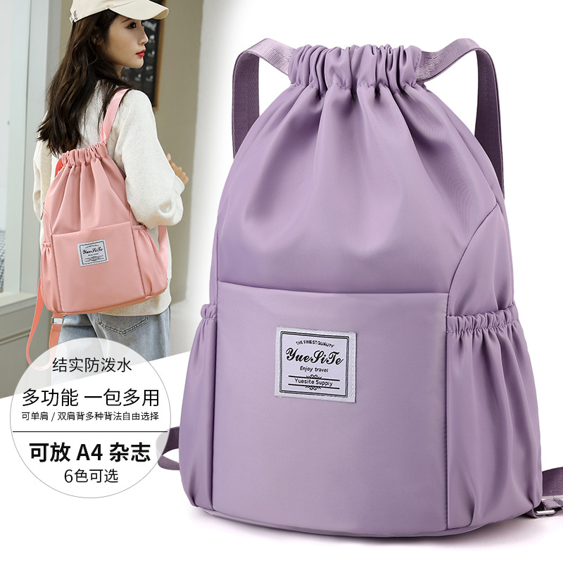 Sports Gym Drawstring Bag Wate - Women'S Yoga Bags ulasan dan harga