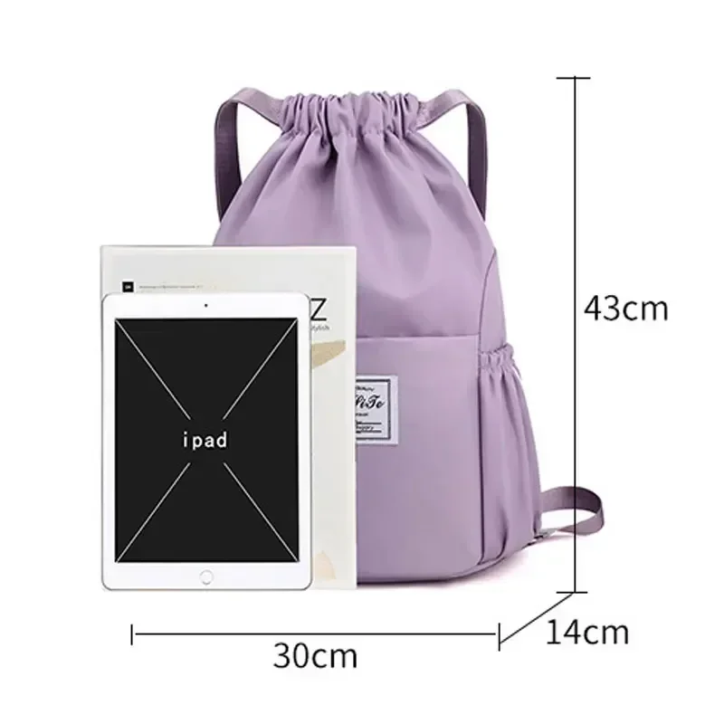 Sports Gym Drawstring Bag Wate - Women'S Yoga Bags ulasan dan harga