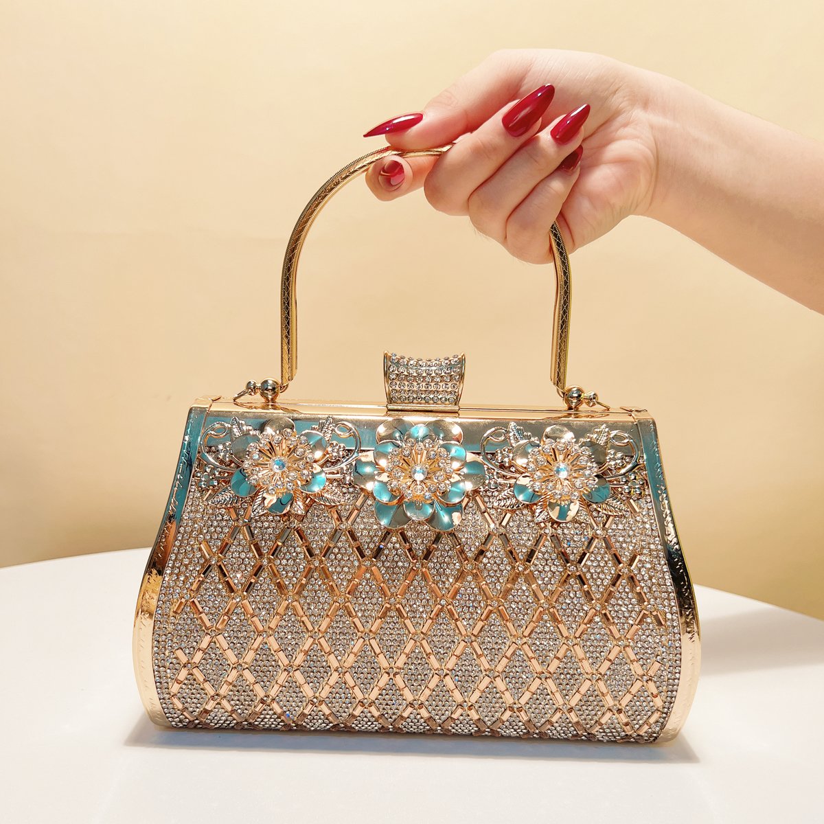 Bucket Design Women Clutch Bag - Women Bags Golden ulasan dan harga