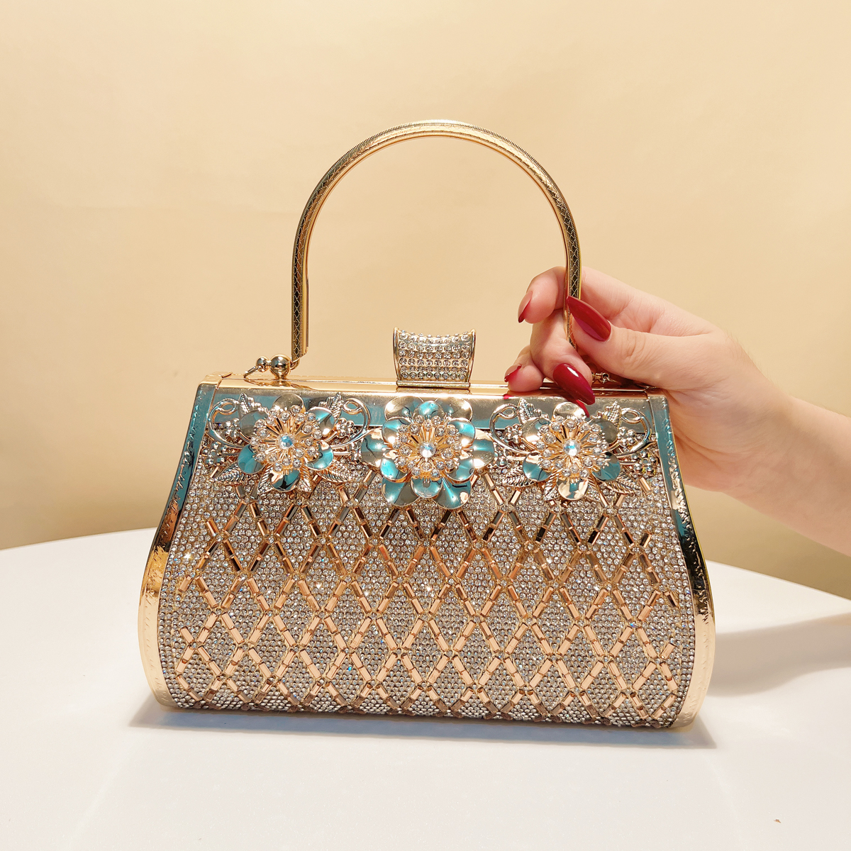 Bucket Design Women Clutch Bag - Women Bags Golden ulasan dan harga