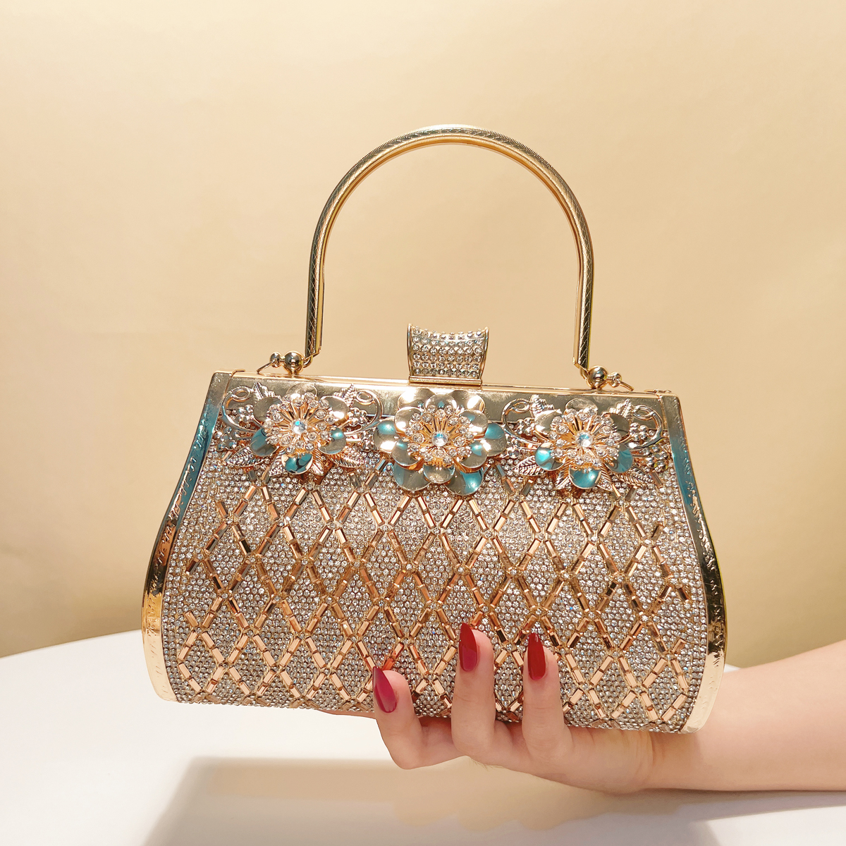 Bucket Design Women Clutch Bag - Women Bags Golden ulasan dan harga