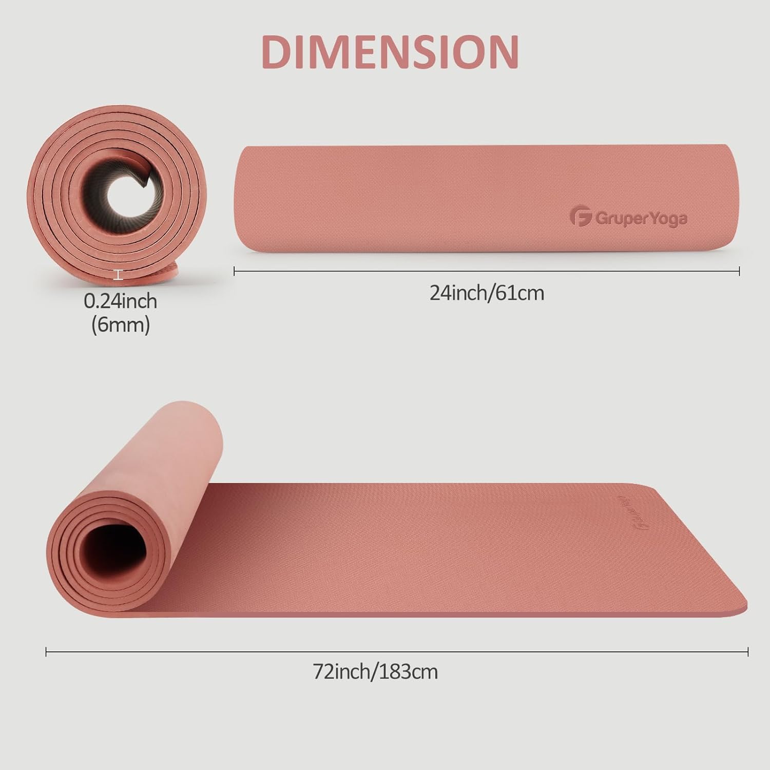 Yoga Mat Non Slip 72x24 Inch,  - Women'S Yoga Bags ulasan dan harga