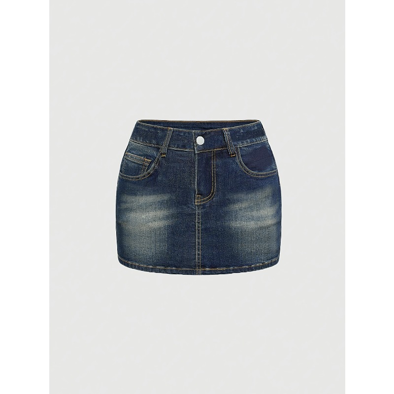 Summer Denim Retro Short Skirt - Women'S Retro Bags ulasan dan harga