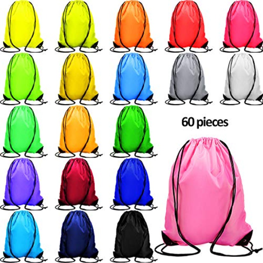 60 Pieces Drawstring Backpack  - Women'S Yoga Bags ulasan dan harga