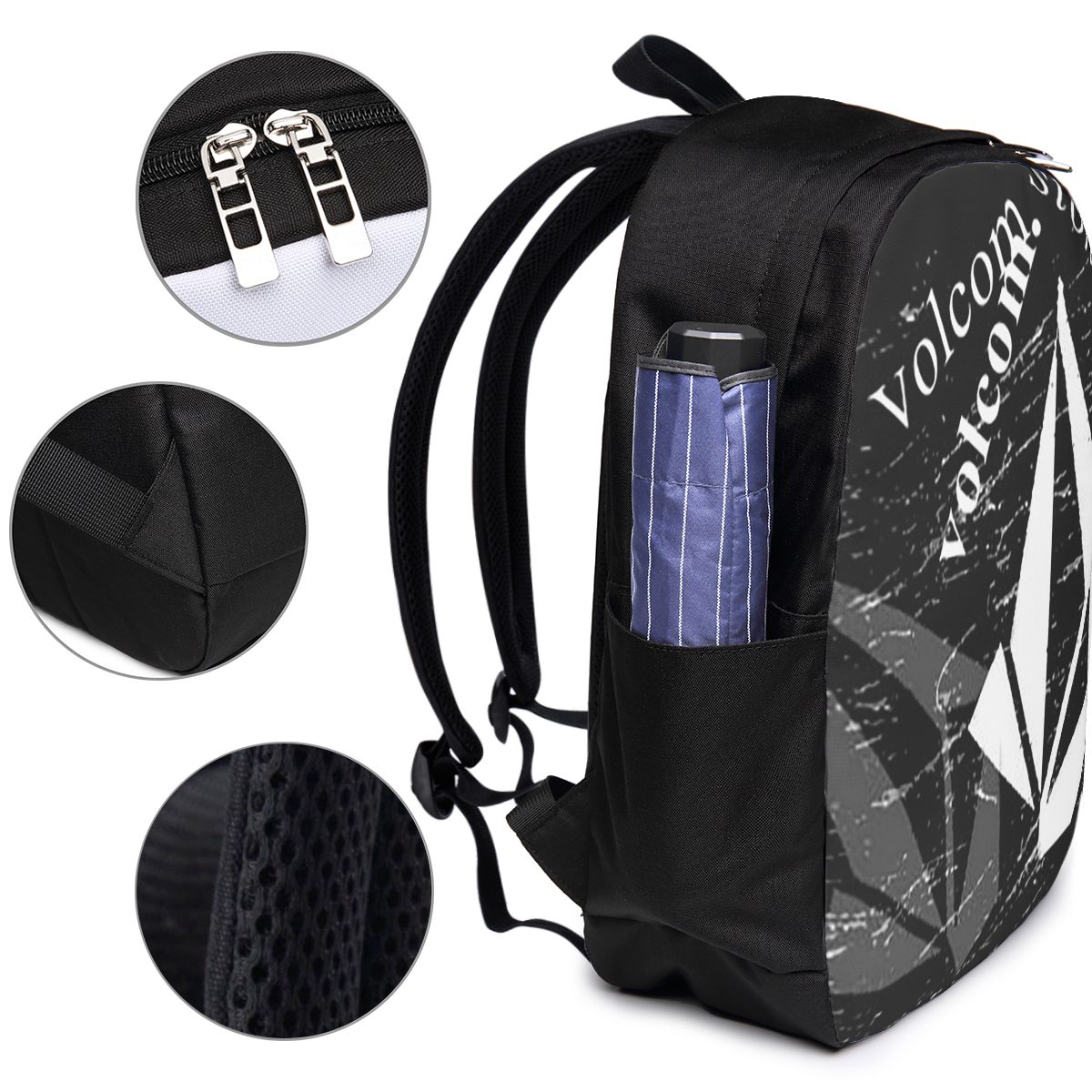 V-Volcom Logo Backpack Travel  - Womens Backpack ulasan dan harga