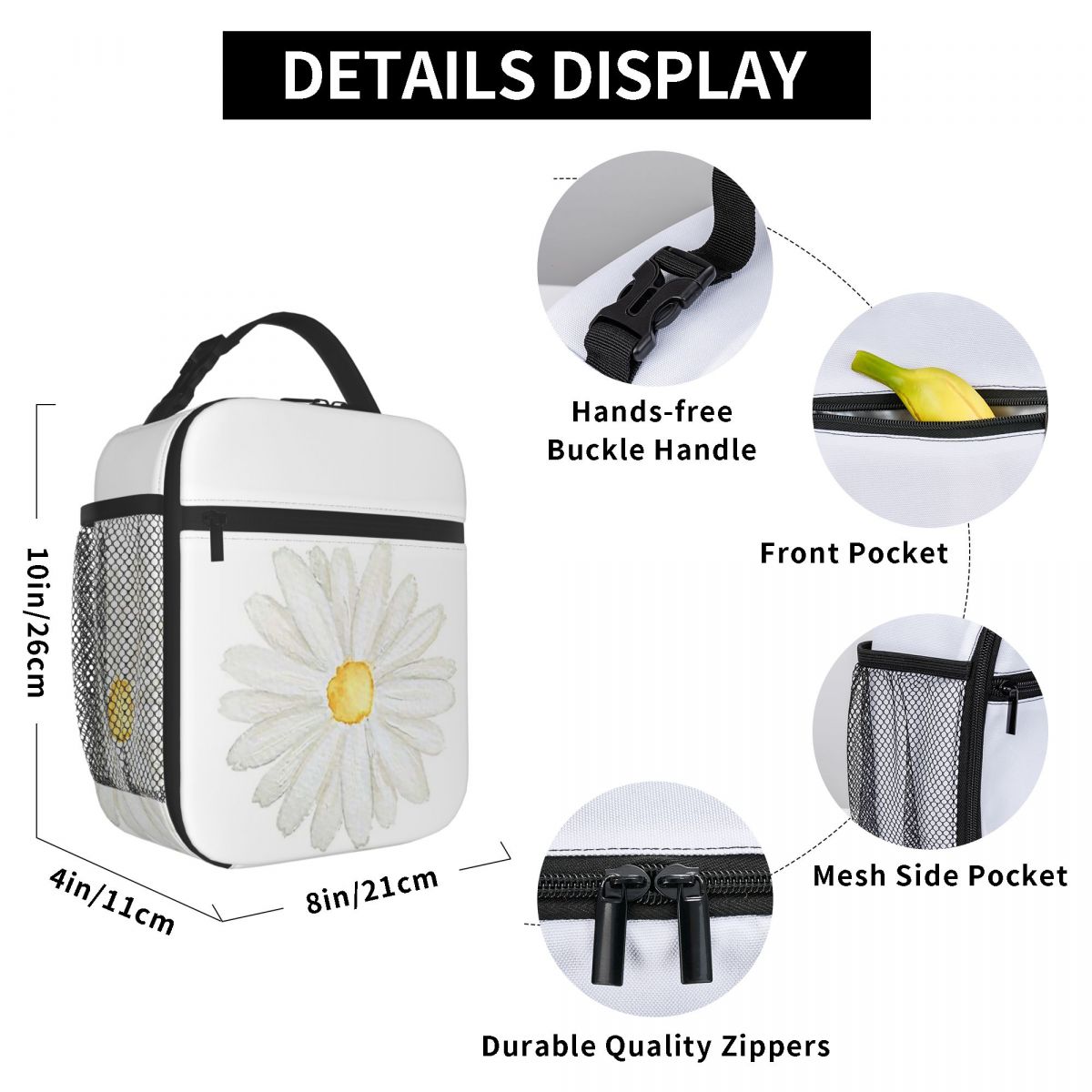Hand Painted One Little White  - Women Hand Bags For Office ulasan dan harga