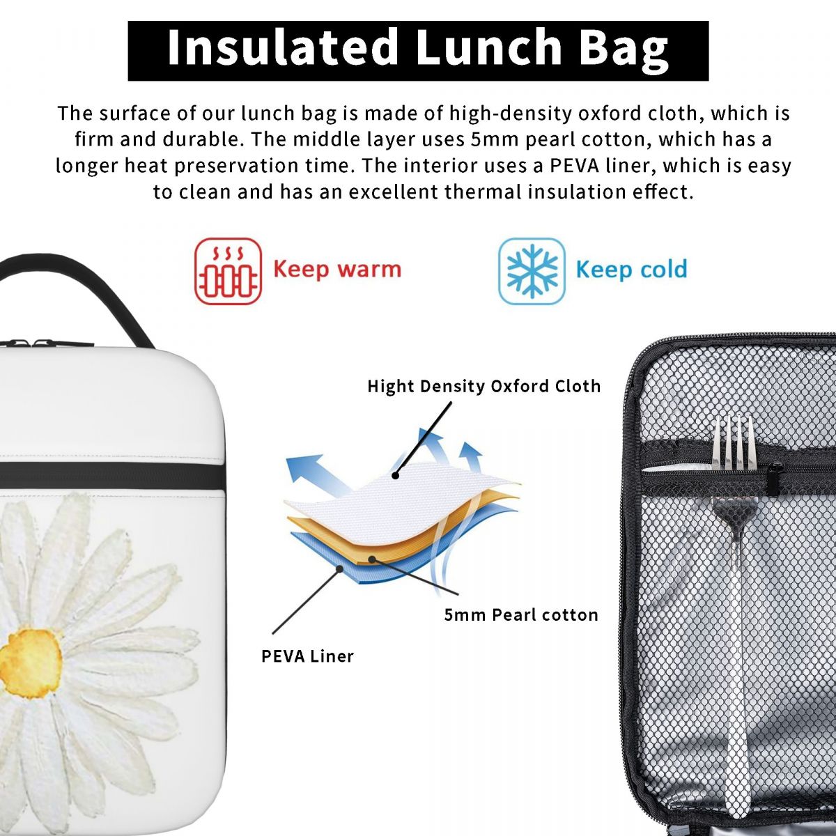 Hand Painted One Little White  - Women Hand Bags For Office ulasan dan harga