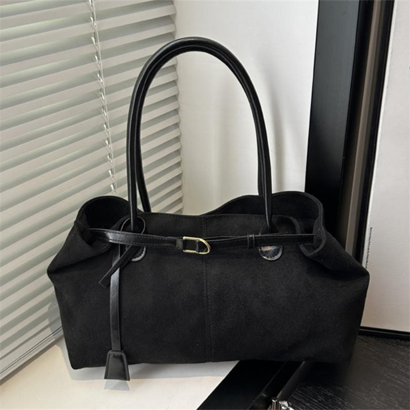 Vintage Faux Suede Handbag, La - Women Hand Bags For Office ulasan dan harga