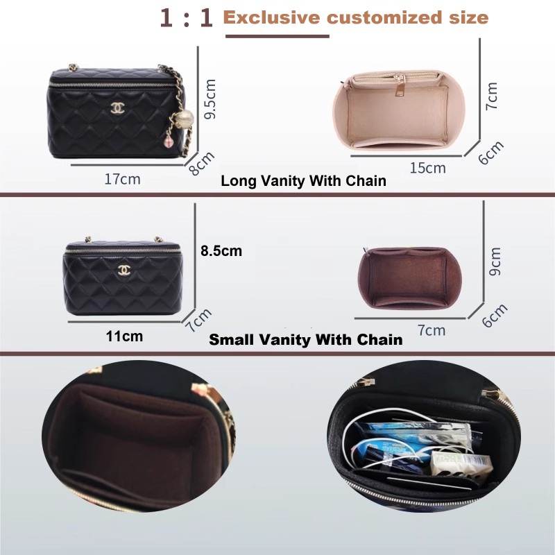 Felt Insert Bag Organizer for  - Women Vanity Bags ulasan dan harga
