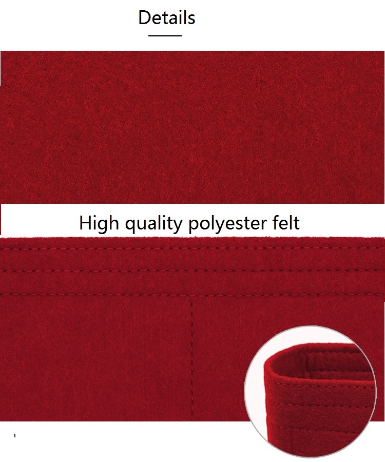 Felt Insert Bag Organizer for  - Women Vanity Bags ulasan dan harga