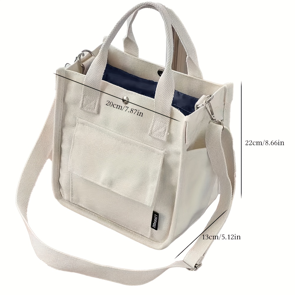 Small Canvas Tote Bag with Poc - Women Hand Bags For Office ulasan dan harga