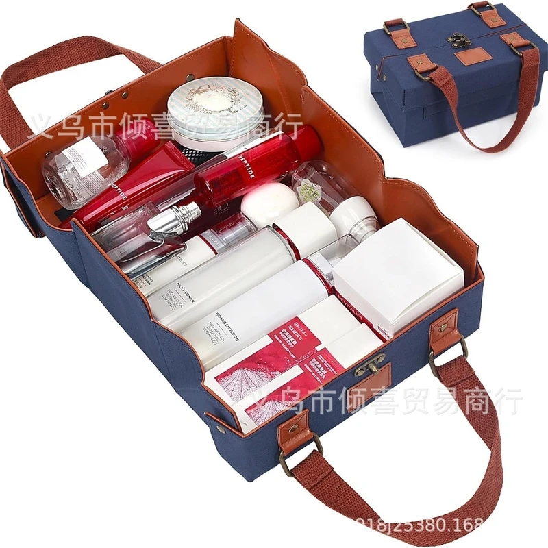 Leather Magnetic Makeup Tote B - Women Vanity Bags ulasan dan harga