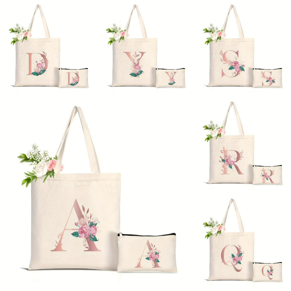 1pc Floral Love Letter Print T - Women'S Yoga Bags ulasan dan harga