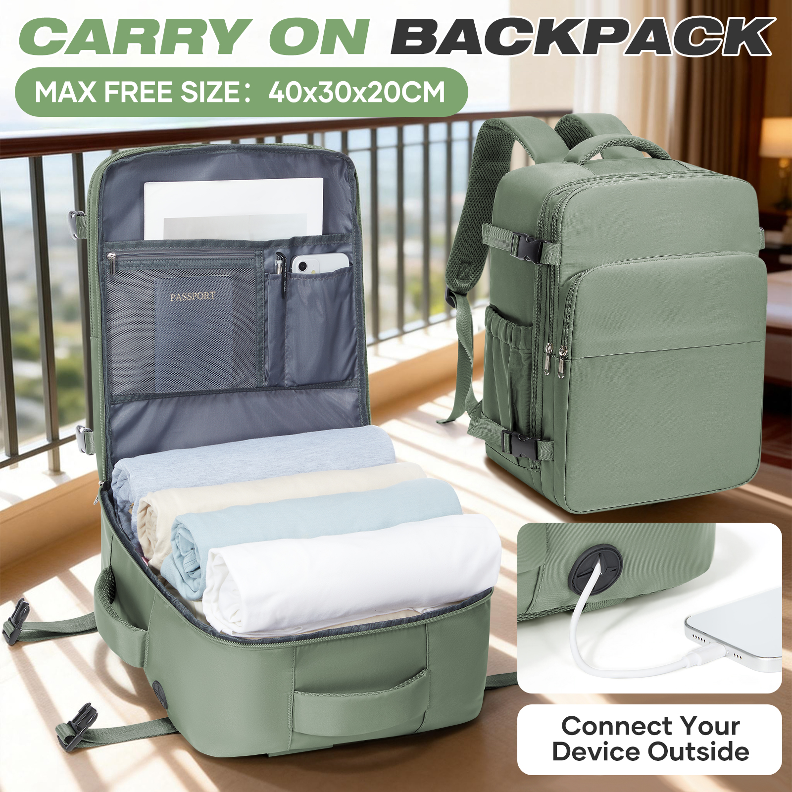 Travel Backpack Hand Luggage A - Women Hand Bags For Office ulasan dan harga