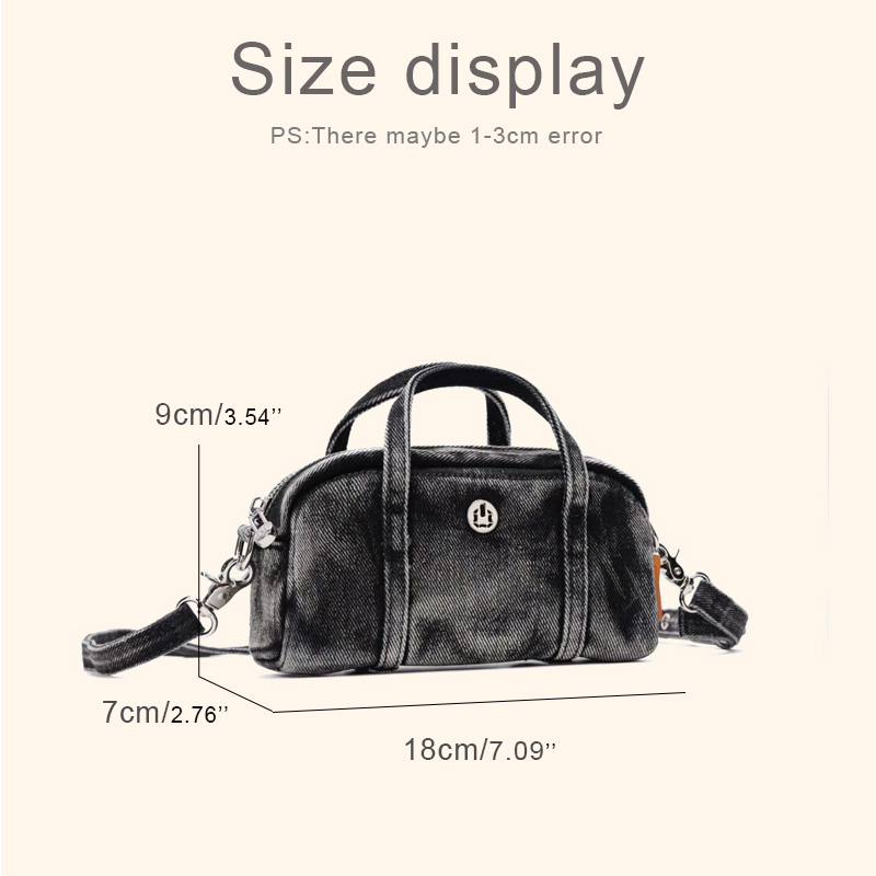 Korean Casual Mini Denim Box B - Women Bags Max ulasan dan harga