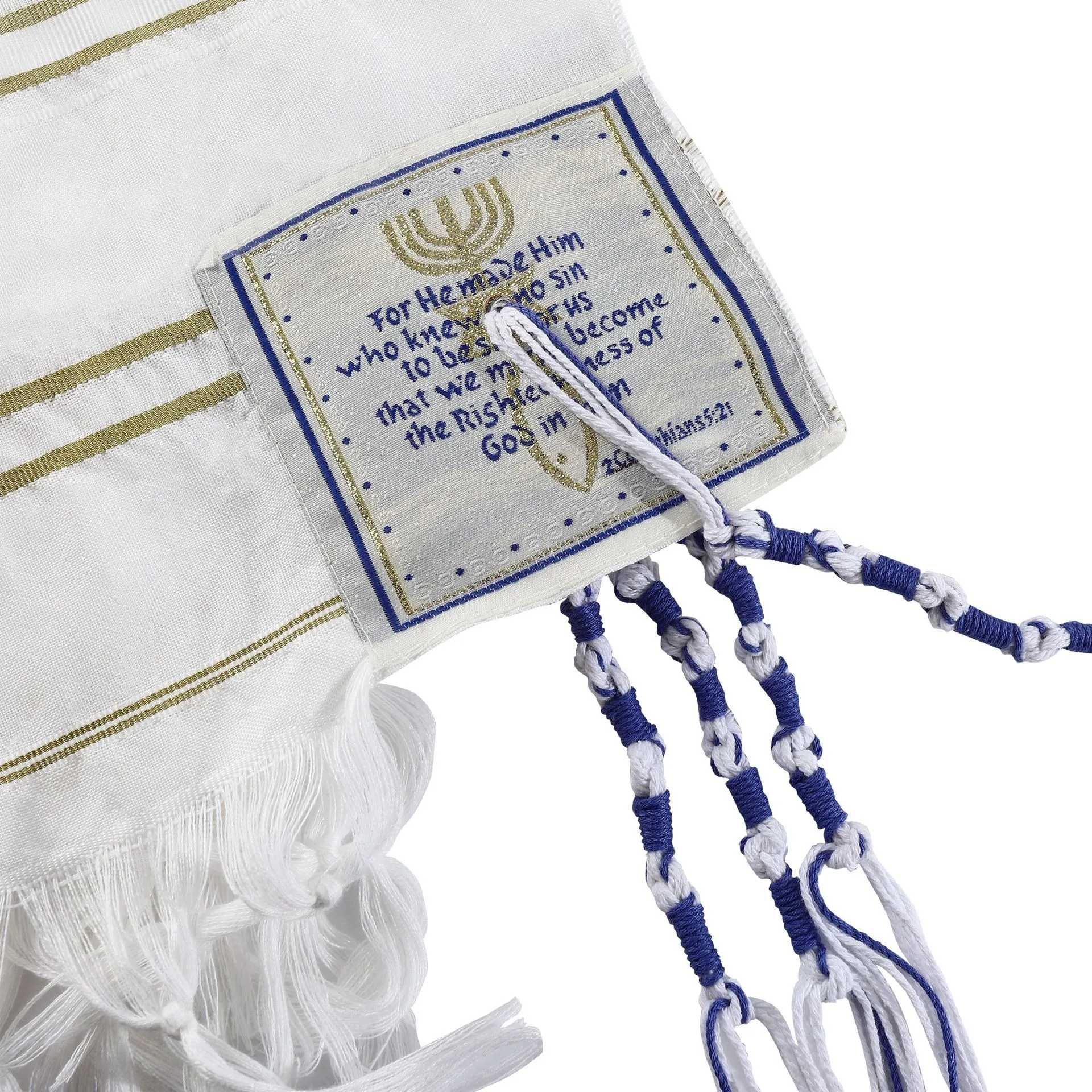 Golden Stripes Prayer Shawl wi - Women Bags Golden ulasan dan harga