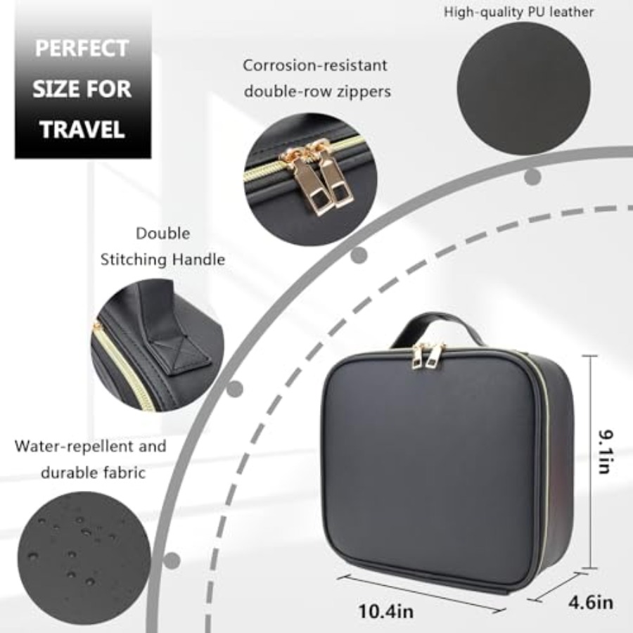 Makeup Bag, Large Vanity Makeu - Women Vanity Bags ulasan dan harga