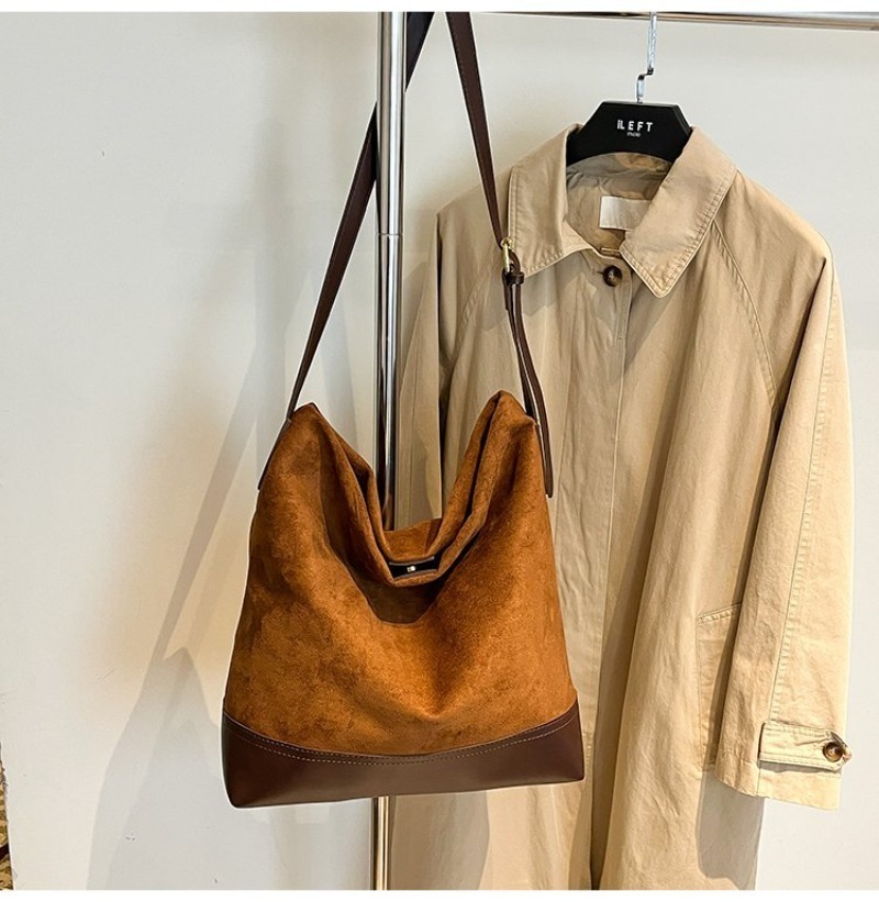 Women's Leopard Print Suede Bu - Women Hand Bags For Office ulasan dan harga