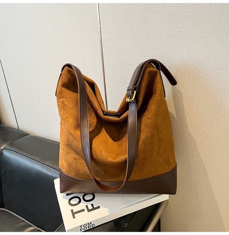 Women's Leopard Print Suede Bu - Women Hand Bags For Office ulasan dan harga