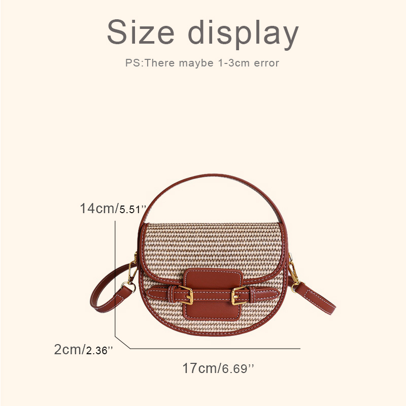 England Style Mini Straw Saddl - Women Bags Max ulasan dan harga