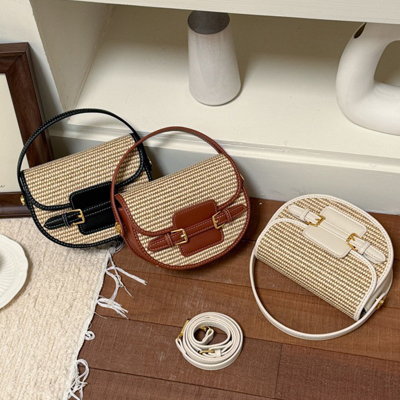 England Style Mini Straw Saddl - Women Bags Max ulasan dan harga