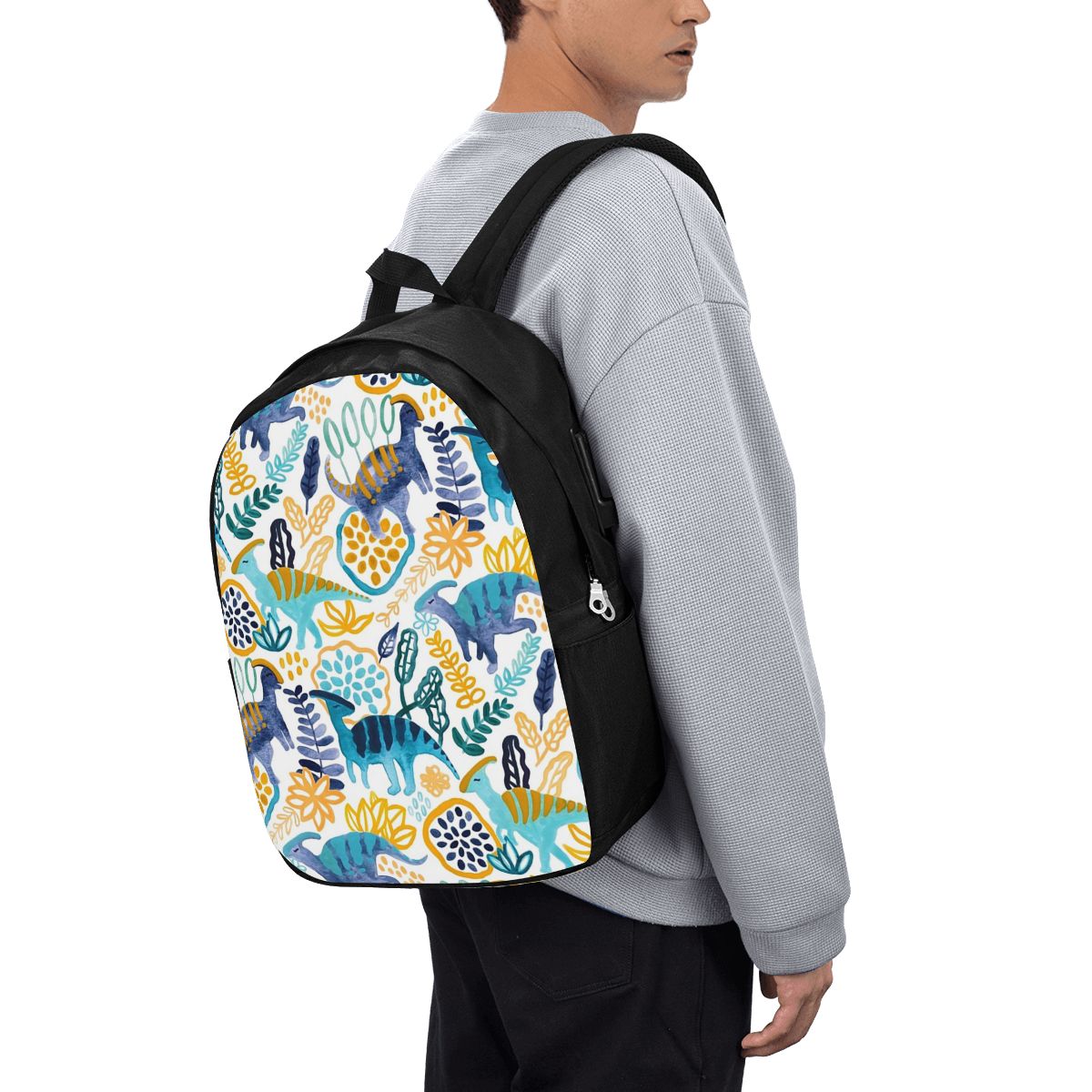 Gouache Parasaurolophuses Back - Womens Backpack ulasan dan harga