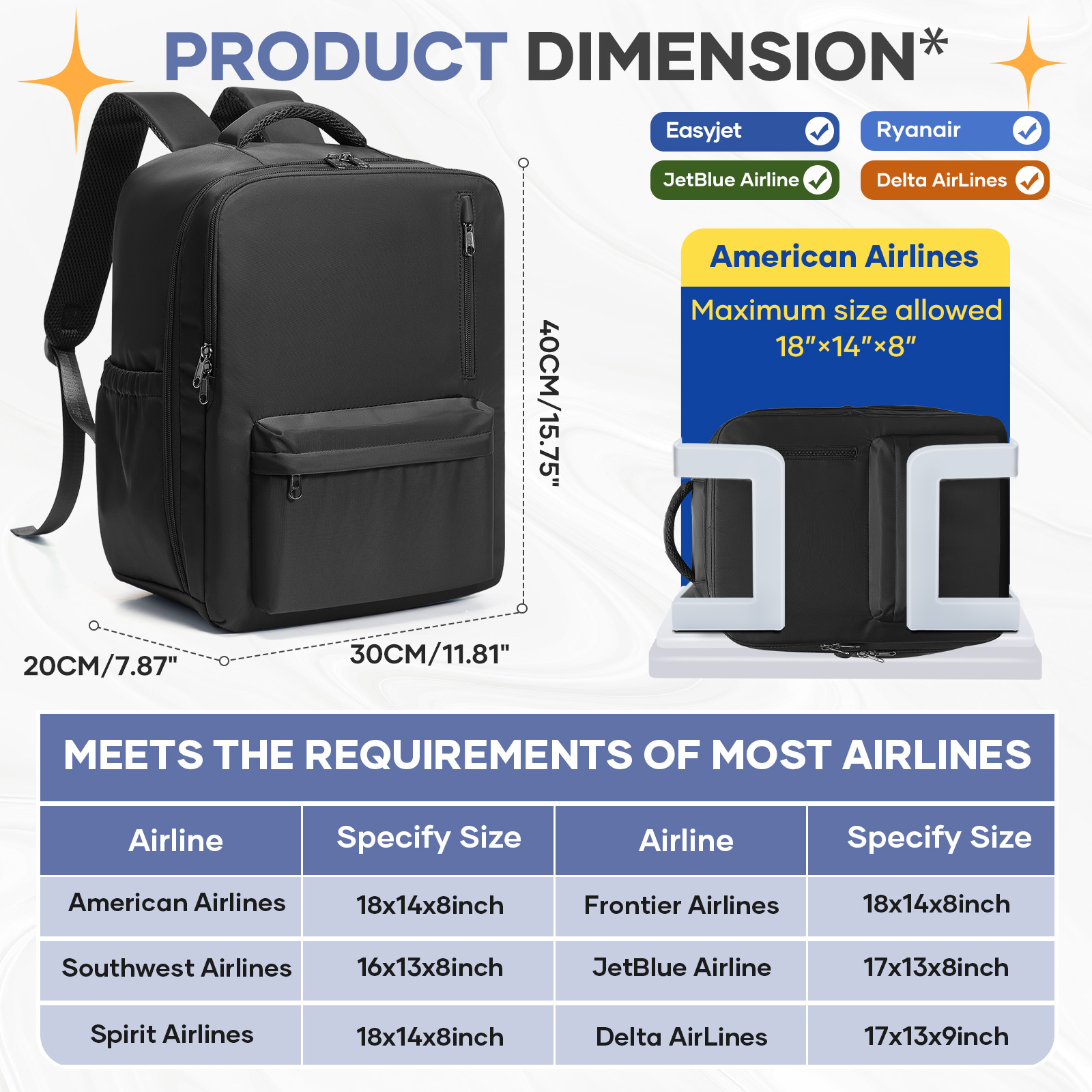 Ryanair Hand Luggage 40x30x20, - Women Hand Bags For Office ulasan dan harga