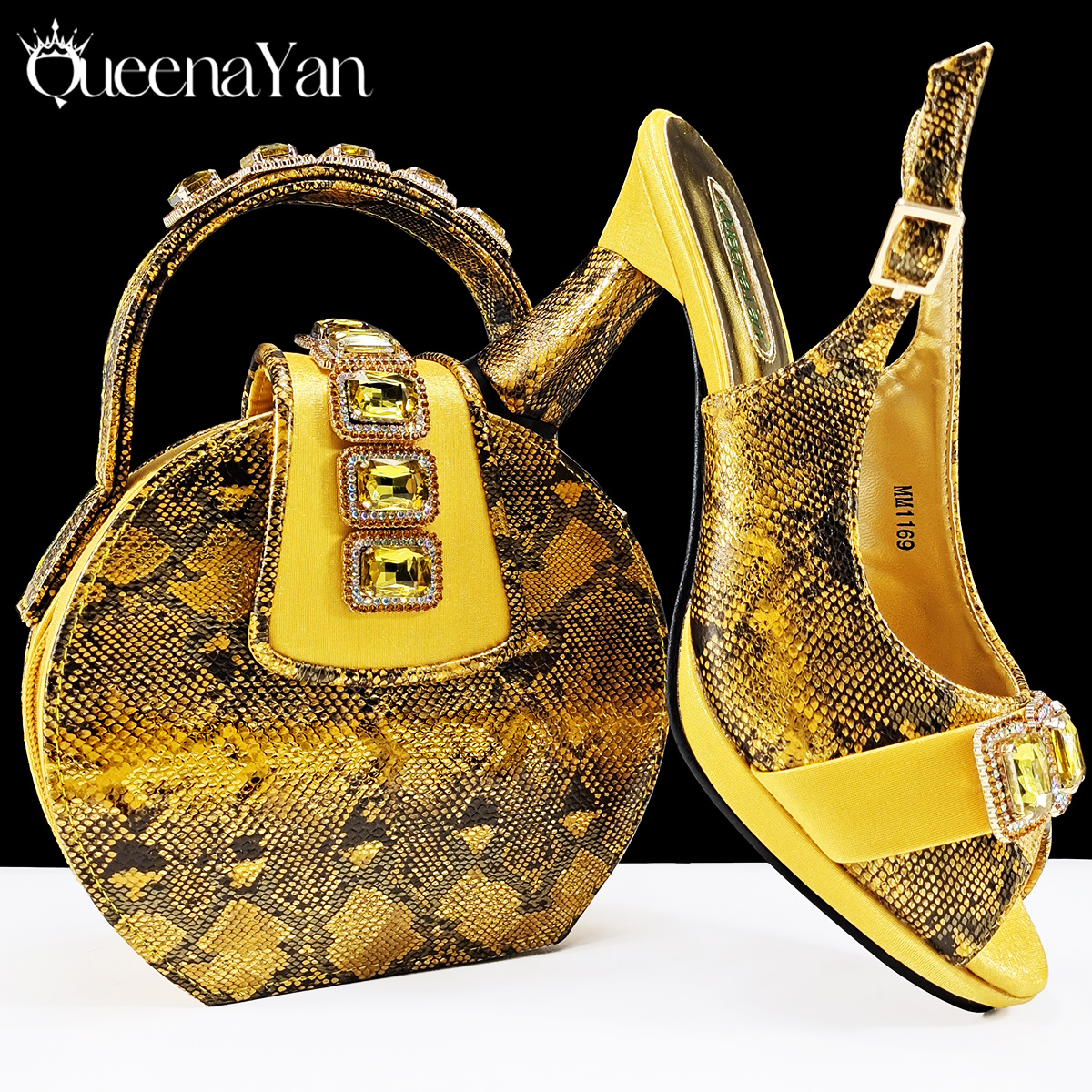 Queena Yan New Luxurious Itali - Women Bags Golden ulasan dan harga