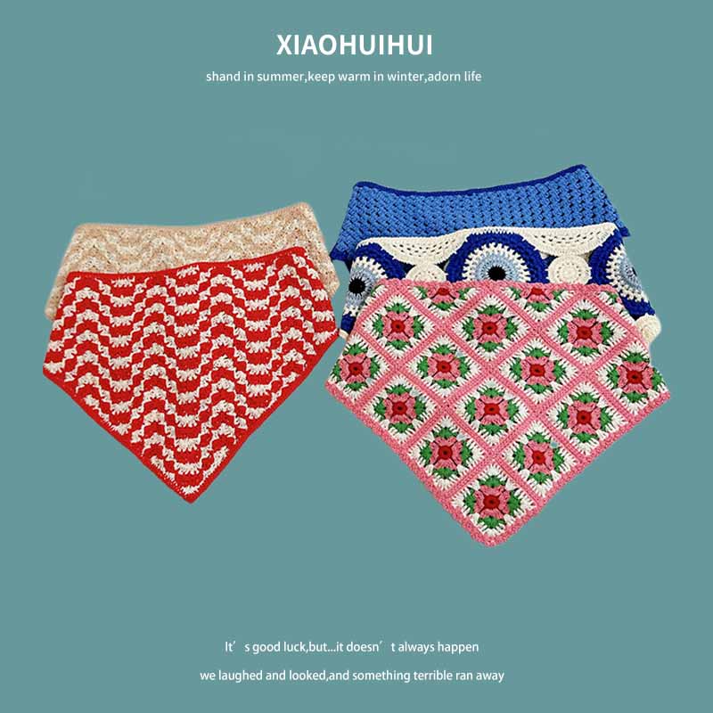 French Ins Knitted Lace Triang - Women'S Retro Bags ulasan dan harga
