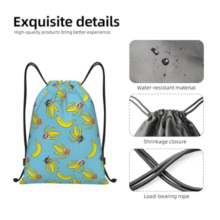 Funny Cat Banana Bananas Draws - Women'S Yoga Bags ulasan dan harga